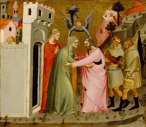 Das Treffen von Anna und Joachim am Goldenen Tor, ca. 1370-90